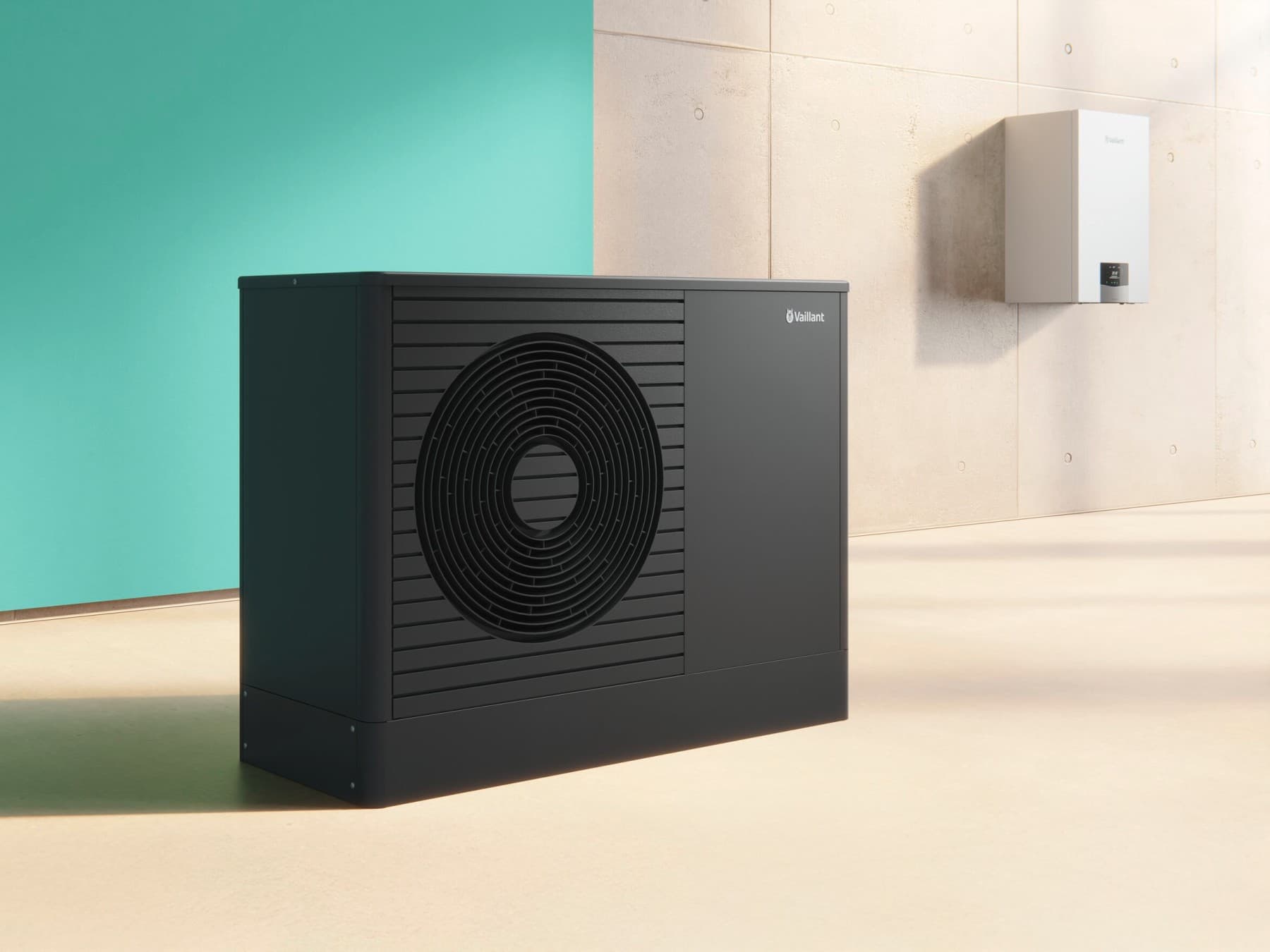 Гібридна система опалення з тепловим насосом aroTHERM plus та газовим конденсаційним котлом ecoTEC plus