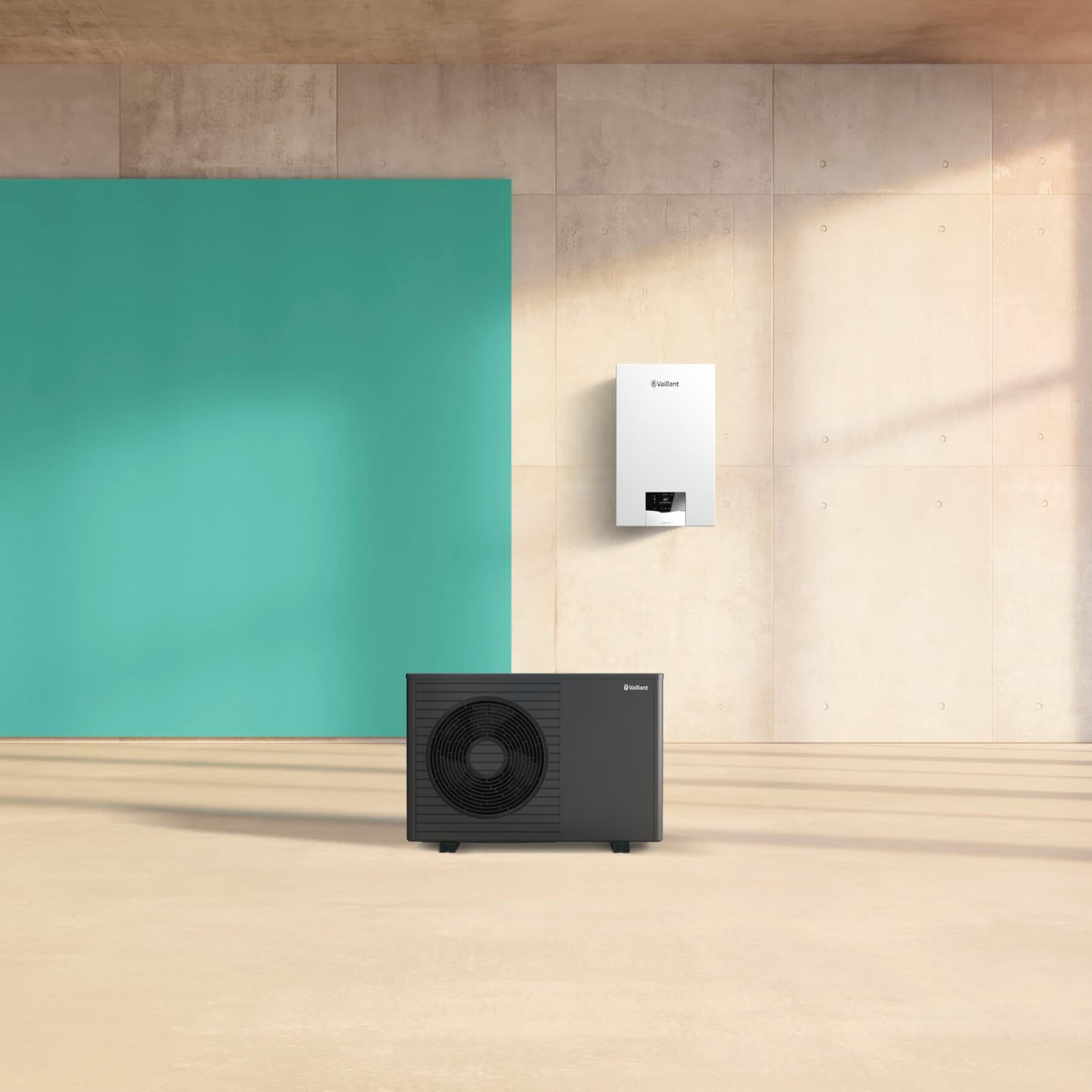 Гібридна система з тепловим насосом aroTHERM plus та газовим конденсаційним котлом ecoTEC plus